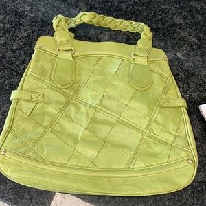Gorgeous gently used Elliott Luca green soft leather shoulder bag.